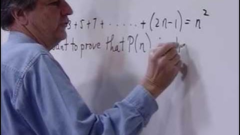 MATH1050 Lec 35  Mathematical Induction College Algebra with Dennis Allison