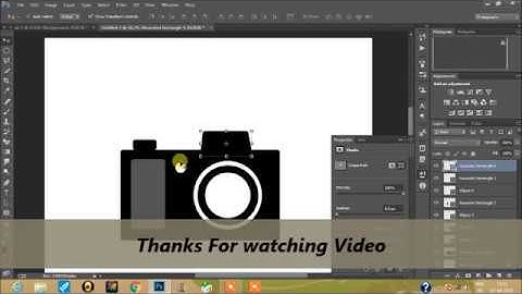 how to create easy camera logo in photoshop