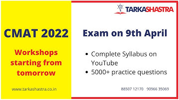 CMAT 2022 - on 9th April 2022 - Starting with free revision workshops