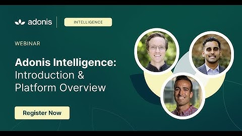 Adonis Intelligence: Introduction & Platform Overview