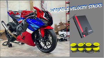 I installed Stringer Variable Velocity Stacks and a sprint air filter on my Cbr 1000rr sc77