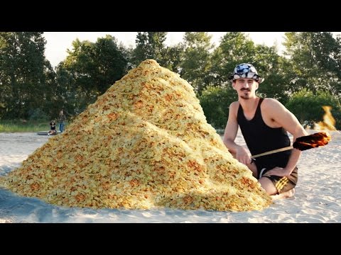 ЧТО БУДЕТ, ЕСЛИ ПОДЖЕЧЬ 1000 ПАЧЕК ЧИПСОВ!