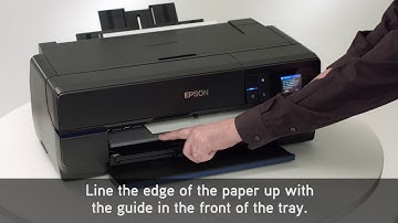 Epson SureColor P800 | Loading Fine Art Paper