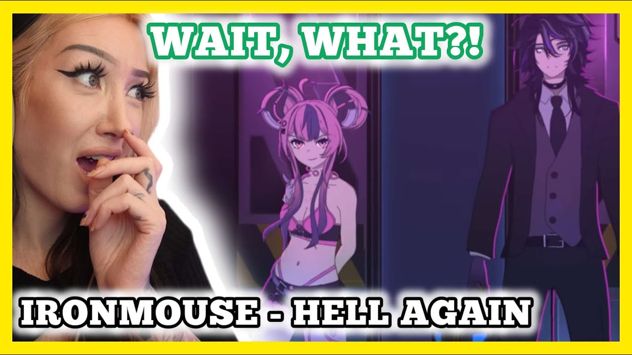 THOSE HIGH NOTES? HELLO?! Ironmouse - Hell Again reaction (Ironmouse Shirobeats & HalaCG)
