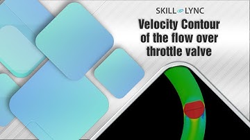 Velocity Contour of the throttle valve | Skill-Lync