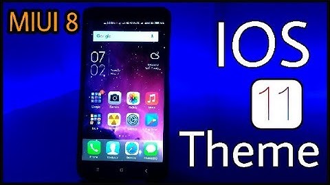 IOS 11 Theme For Miui 8 Devices ( install ios 11 Theme )