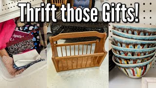 THRIFTED SOME GREAT GIFTS AT GOODWILL! | THRIFT WITH ME \& HAUL