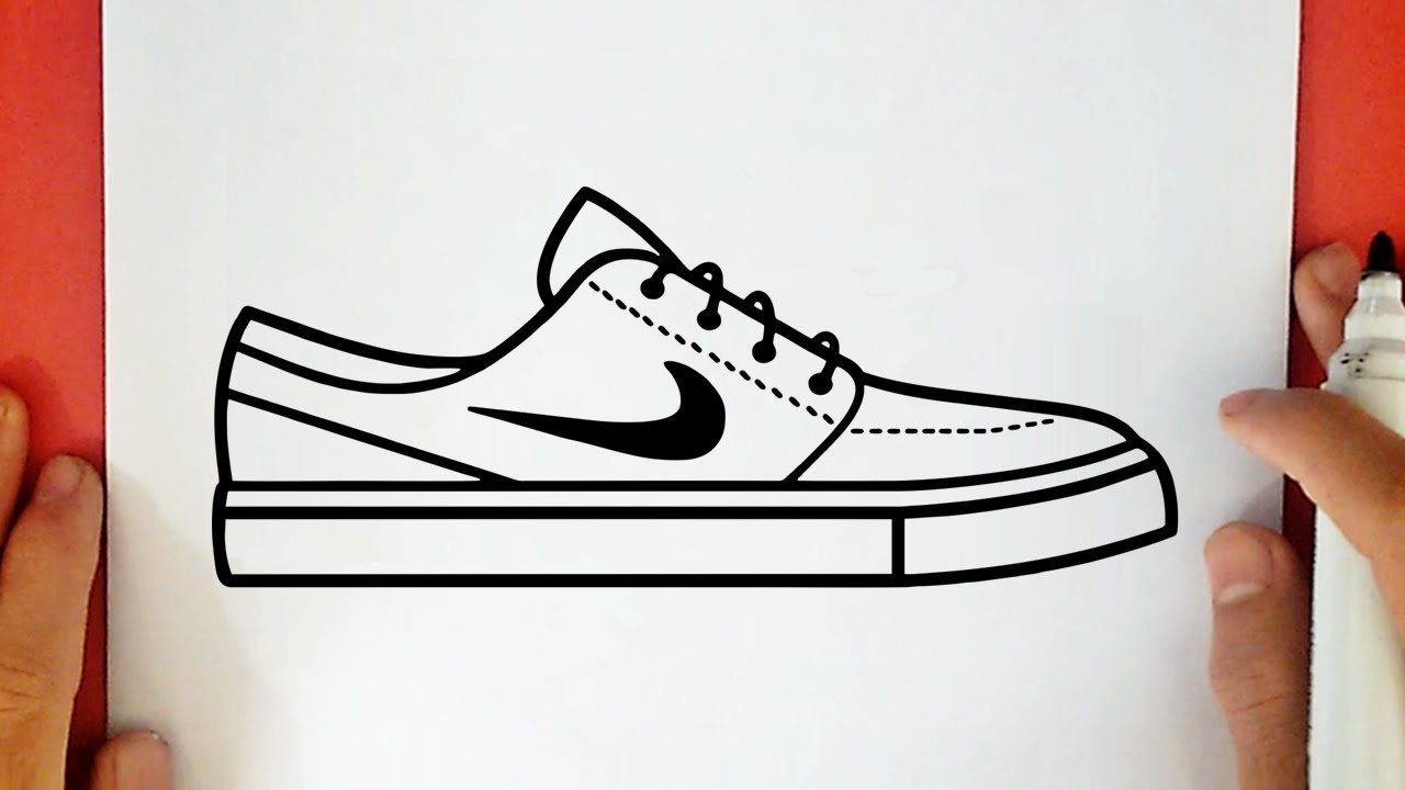 Comment Dessiner Une Chaussure Nike Easy Drawings Dibujos Faciles ...