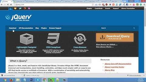 Adding jQuery to Your Web Pages.