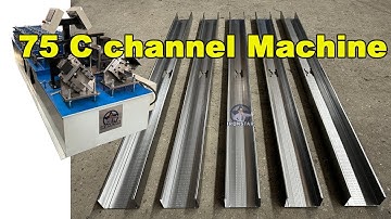 2 in 1 75mm C channel punching H hole roll forming machine in ethopia