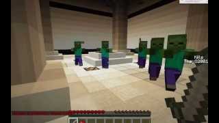 minecraft mini-game zombie arena 3! screenshot 3