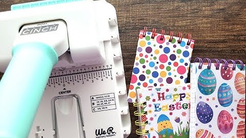 Make Mini Notebooks with the Mini Cinch Machine by We R Memory Keepers