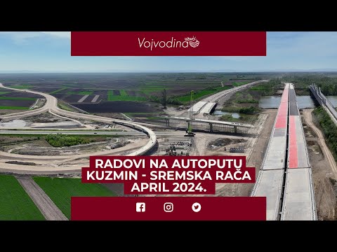 Radovi na autoputu Kuzmin-Sremska Rača /April 2024 @Vojvodinauzivo