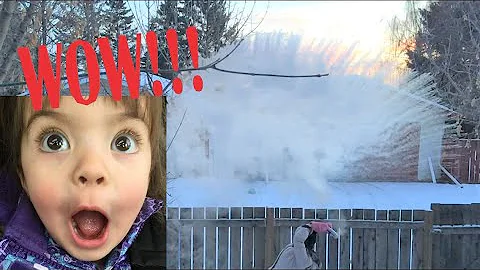 Boiling Water Evaporates into Frigid Air