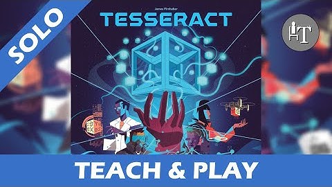 Tutorial & Solo Playthrough of Tesseract - Solo Board Game