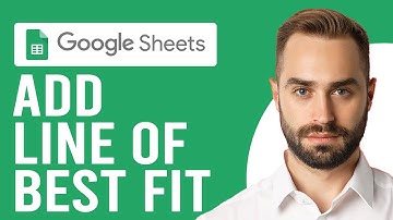 How to Add Line of Best Fit in Google Sheets (How to Find A Line of Best Fit in Google Sheets)