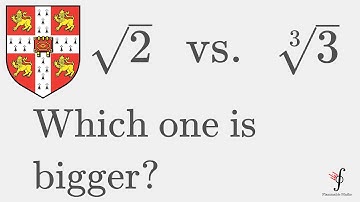 Which one is Bigger? sqrt(2) or cbrt(3)? - An Interesting Cambridge Interview Question!