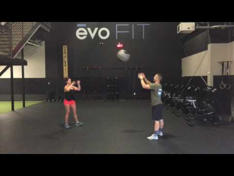You’ll need an exercise ball or something similar for this simple, fun exercise. The key to getting the most out of this exercise is using the squat to power your throws and your descent into a squatting position. This exercise gives your legs a good workout and improves your hand-eye coordination. Here’s how you perform the squat and throw:

 	Get into a squatting position while holding a ball in your hands. Your feet should be a little more than shoulder-width apart. Your partner also gets into a squatting position while facing you.
 	Perform a squat and throw the med ball at your partner. Your partner catches the ball while descending on their squat and throws it back at you as they ascend back to the starting position.



Text: Evolve MMA

Evolve MMA is Asia's top martial arts academy to house the most number of world champions across all major martial arts disciplines.

 