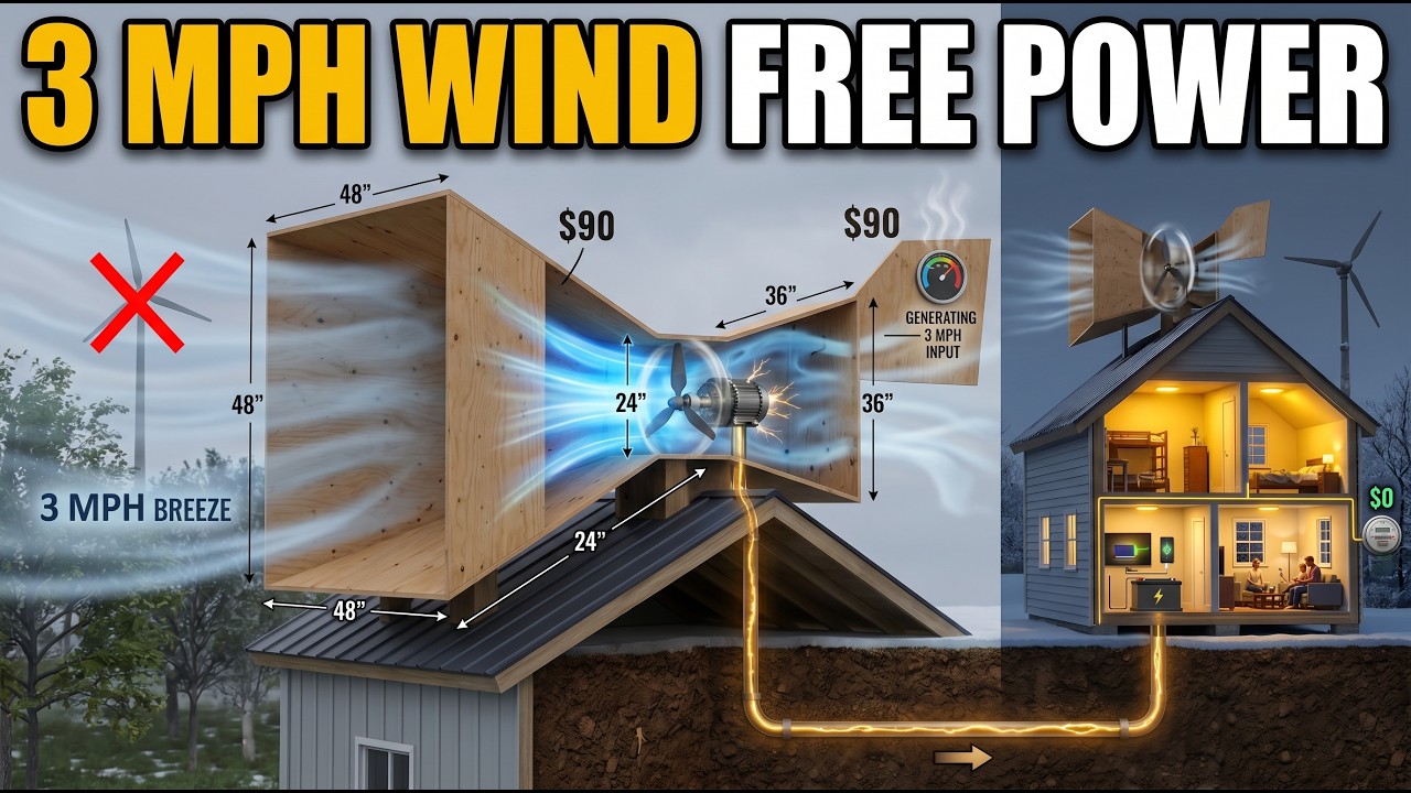 Wind Funnel Box This $90 Wind Funnel Generates Power for Any Home at Just 3 MPH ...