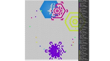 Hexagonal Grids & Multiple CA Rulesets, Pt 3.