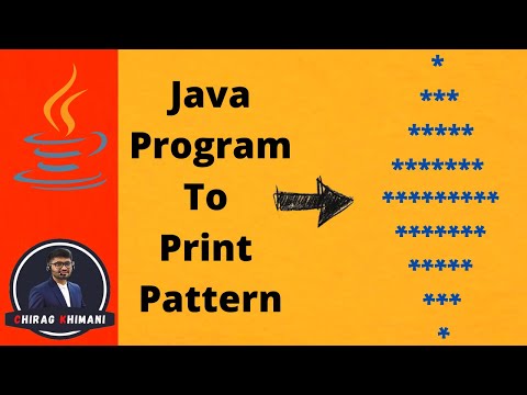 40 | Java Program to Print Diamond Pattern | Java Nested For Loop