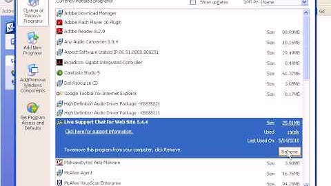 How To Uninstall Sofware In Windows XP