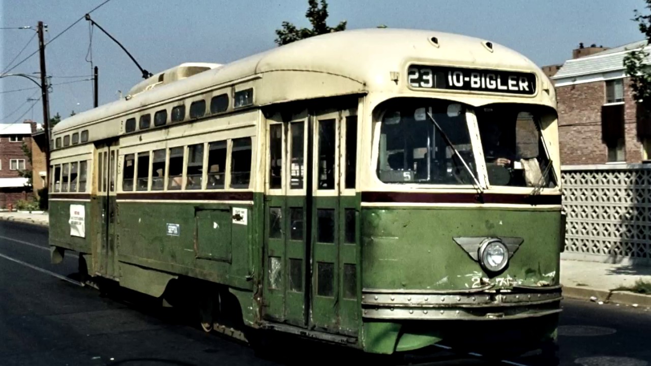 Philadelphia Route 23 Trolley Scenes Video And Slideshow Youtube