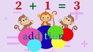 تعليم الاطفال الجمع باسلوب مرح  وبسيط باللغة الانجليزية   addition