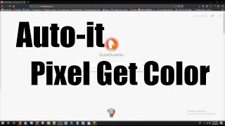Autoit: Pixel Get Color