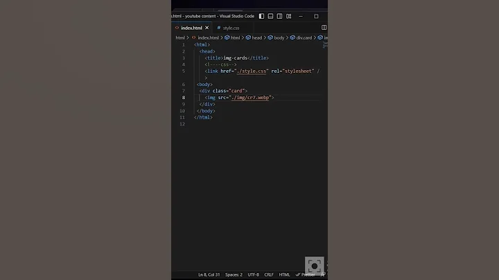 How to add image in html? easy way! #shorts #html5