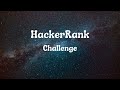 HackerRank Challenge 8