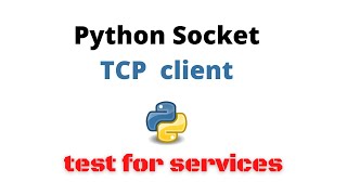 Python Socket TCP client example code