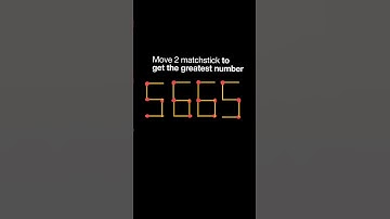 how to move 2 matchstick to make the greatest number | math puzzle #matchstick #math #puzzle #shorts