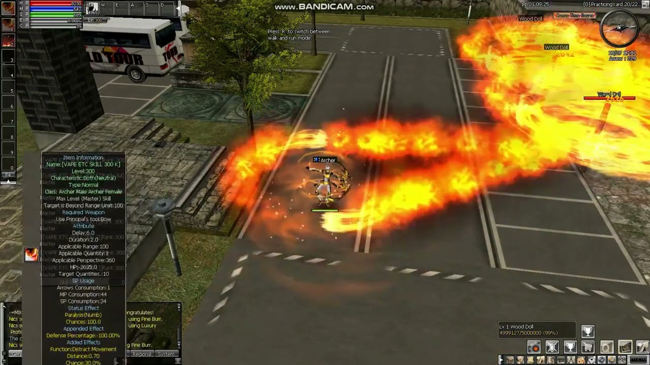 Vape Ran Online Archer Etc Skills