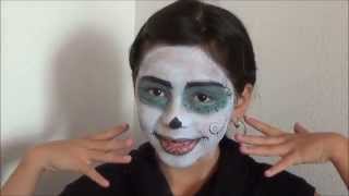 Skelita Calaveras Monster High Doll Makeup and Outfit Halloween tutorial 2013