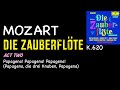 Miniature de la vidéo de la chanson Die Zauberflöte, K. 620: Act Ii, Scene Xxix. "Papagena! Papagena!" (Papageno)