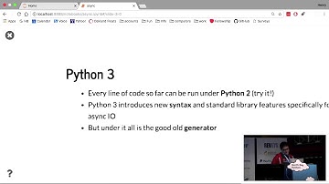 Async for the Python 2 Programmer