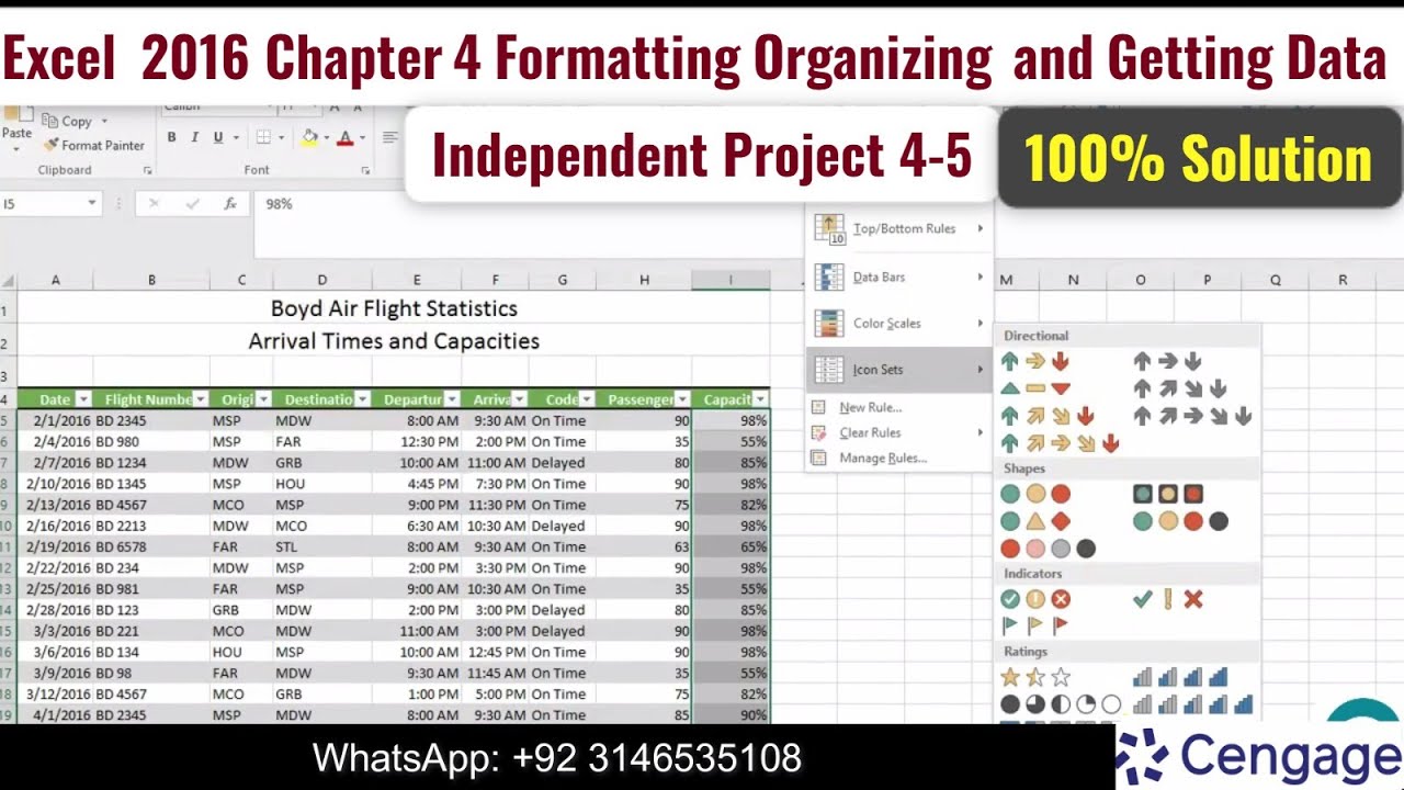 Excel 2016 Chapter 4 Formatting Organizing and Getting Data ...