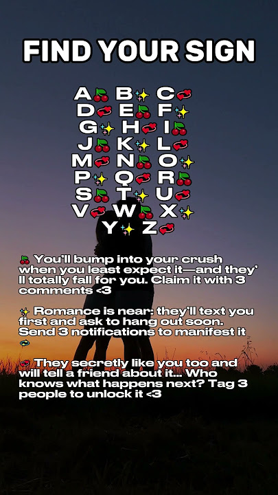 Find Your Sign #fact #initial #zodiac #sign #fyp