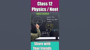 Gauss theorem #shorts #class12 #cbse