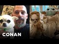 Joe Manganiello's Dog Bubbles Isn't A Baby Yoda Fan - CONAN on TBS
