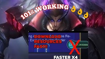 LATEST UPDATE TO BYPASS THE DOWNLOADING RESOURCES IN MOBILE LEGENDS / 