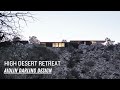 Conception de maison sur un plateau dsertique rocheux qui se fond dans la nature