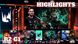 G2 Esports vs Fnatic - Game 1 Highlights | Round 2 Playoffs S10 LEC Summer 2020 | G2 vs FNC G1