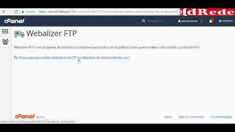 Webalizer FTP cPanel HdRede
