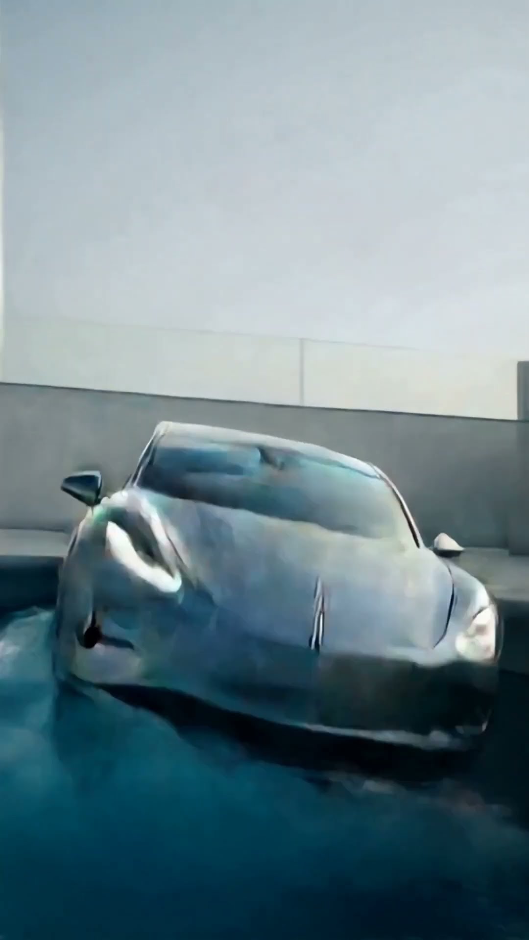 Tesla Does a BACKFLIP Into Pool!?
