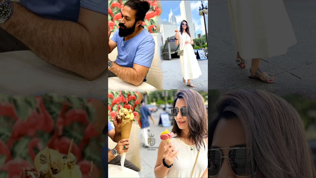 Yash With Radika Pandit with Children's 🥀💖👀🥰 