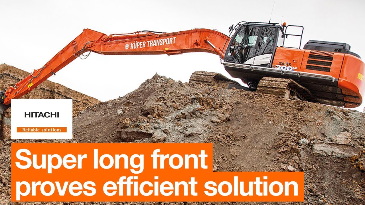 ZX300LC-6 super long front proves to be an efficient solution