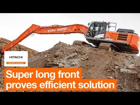 ZX300LC-6 super long front proves to be an efficient solution