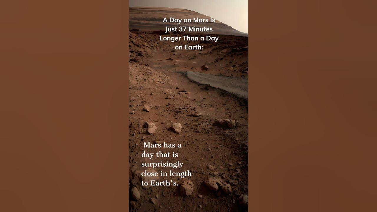A Day on Mars Is Just 37 Minutes Longer Than a Day on Earth. random 
